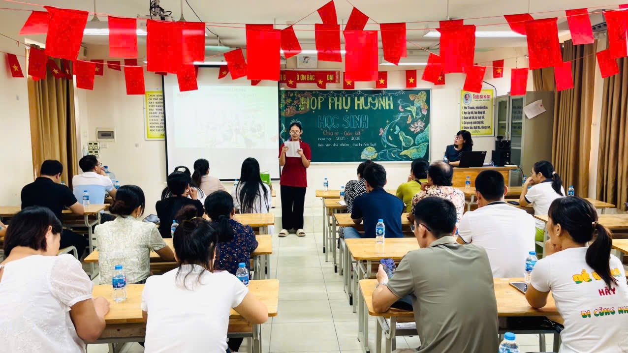 HỘI NGHỊ CHA MẸ HỌC SINH ĐẦU NĂM HỌC 2025-2026